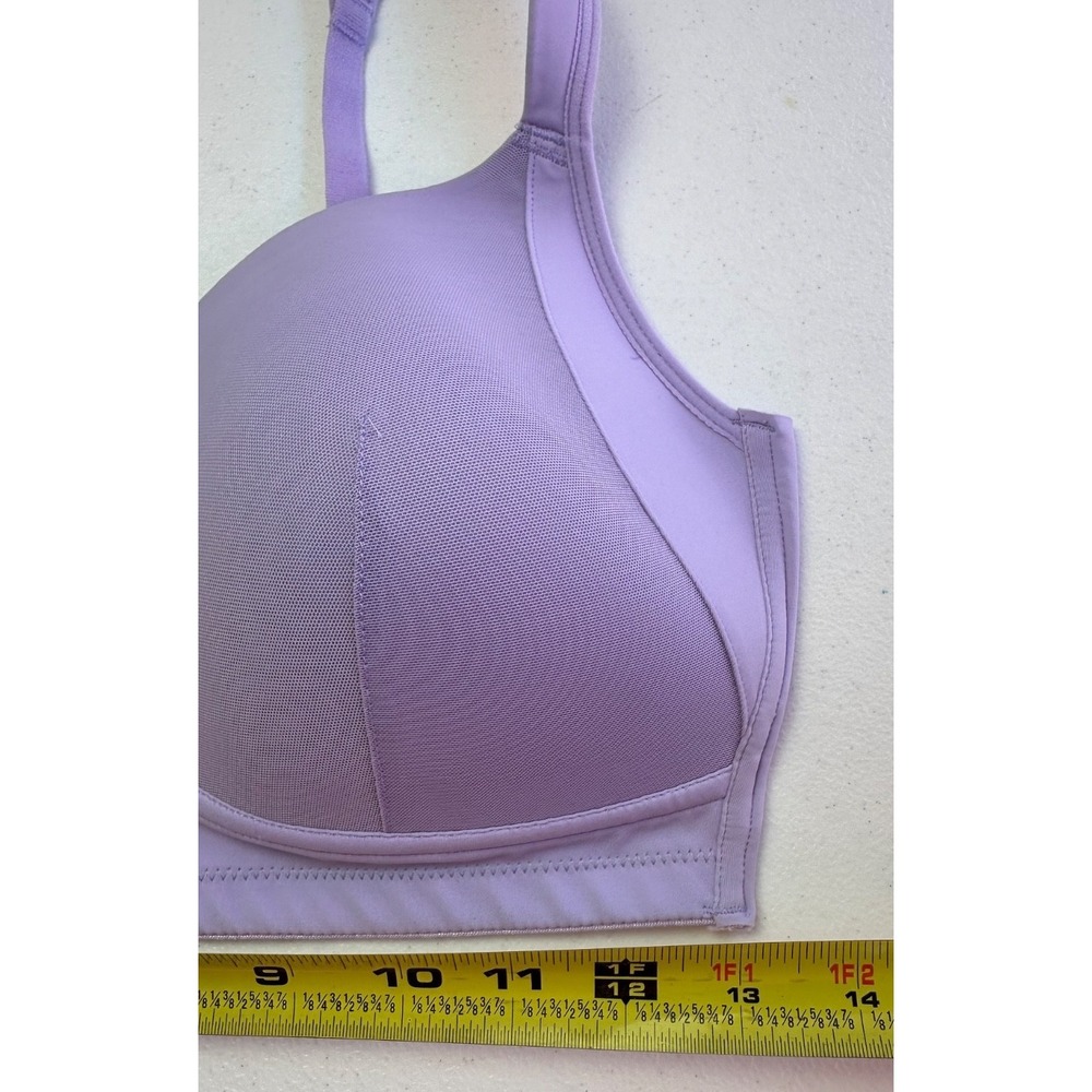 Rhonda Shear 2Pk Molded Cup Bra L Black Zebra Orchid Purple Wireless Comfort - Picture 11 of 16
